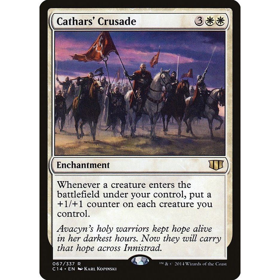 Image for Cathars' Crusade (67) (C14) - Magic: The Gathering