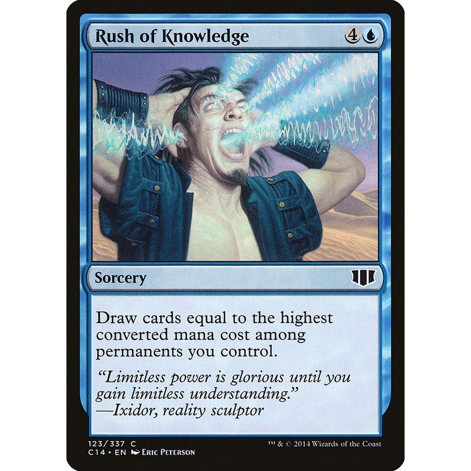 Image for Rush of Knowledge (123) (C14) - Magic: The Gathering