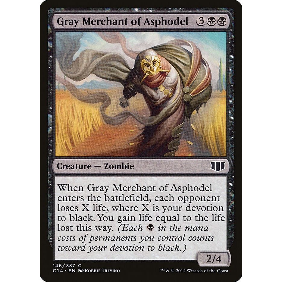 Image for Gray Merchant of Asphodel (146) (C14) - Magic: The Gathering