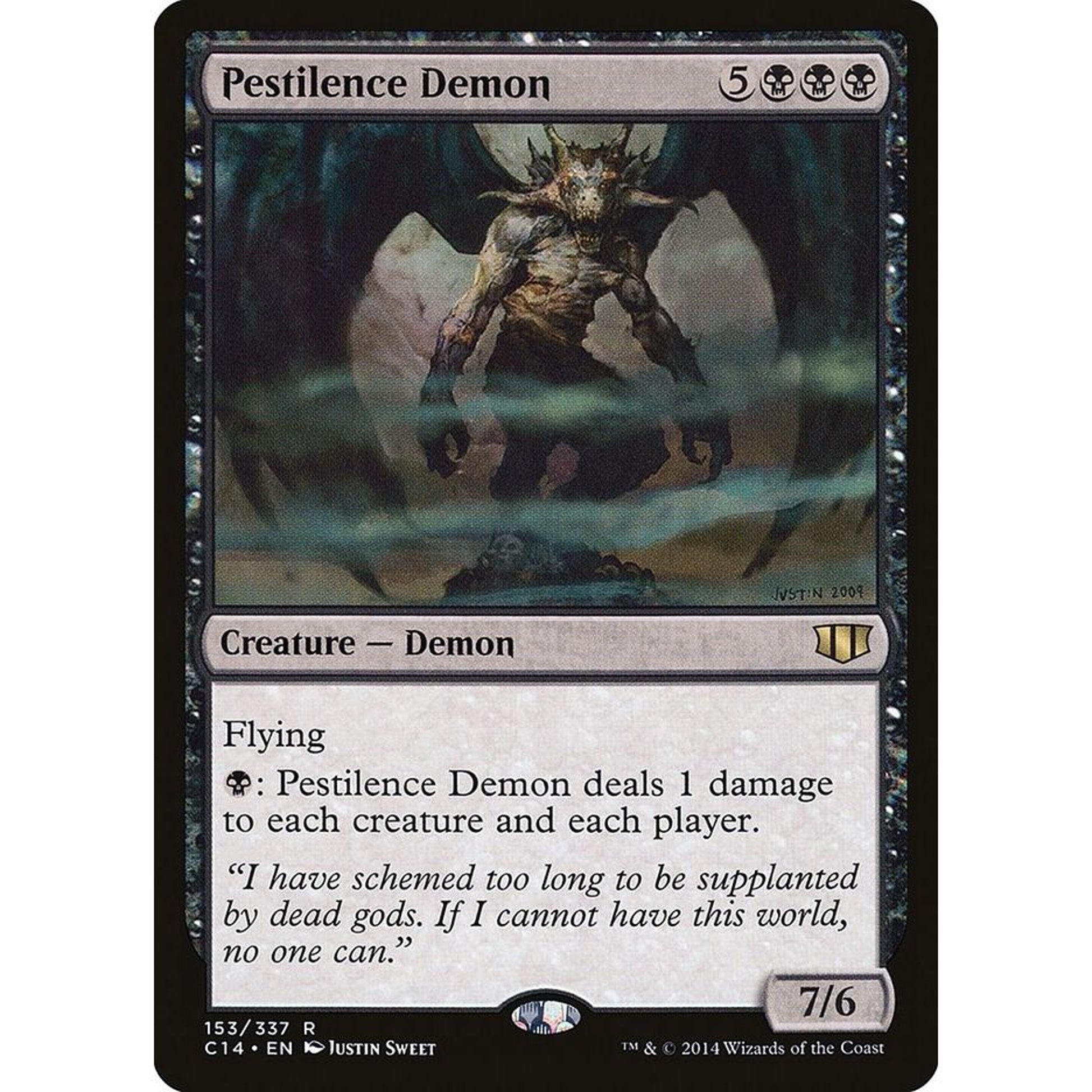 Image for Pestilence Demon (153) (C14) - Magic: The Gathering