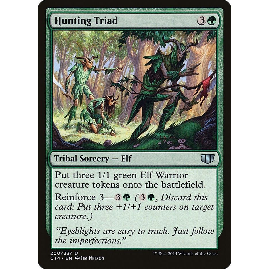 Image for Hunting Triad (200) (C14) - Magic: The Gathering