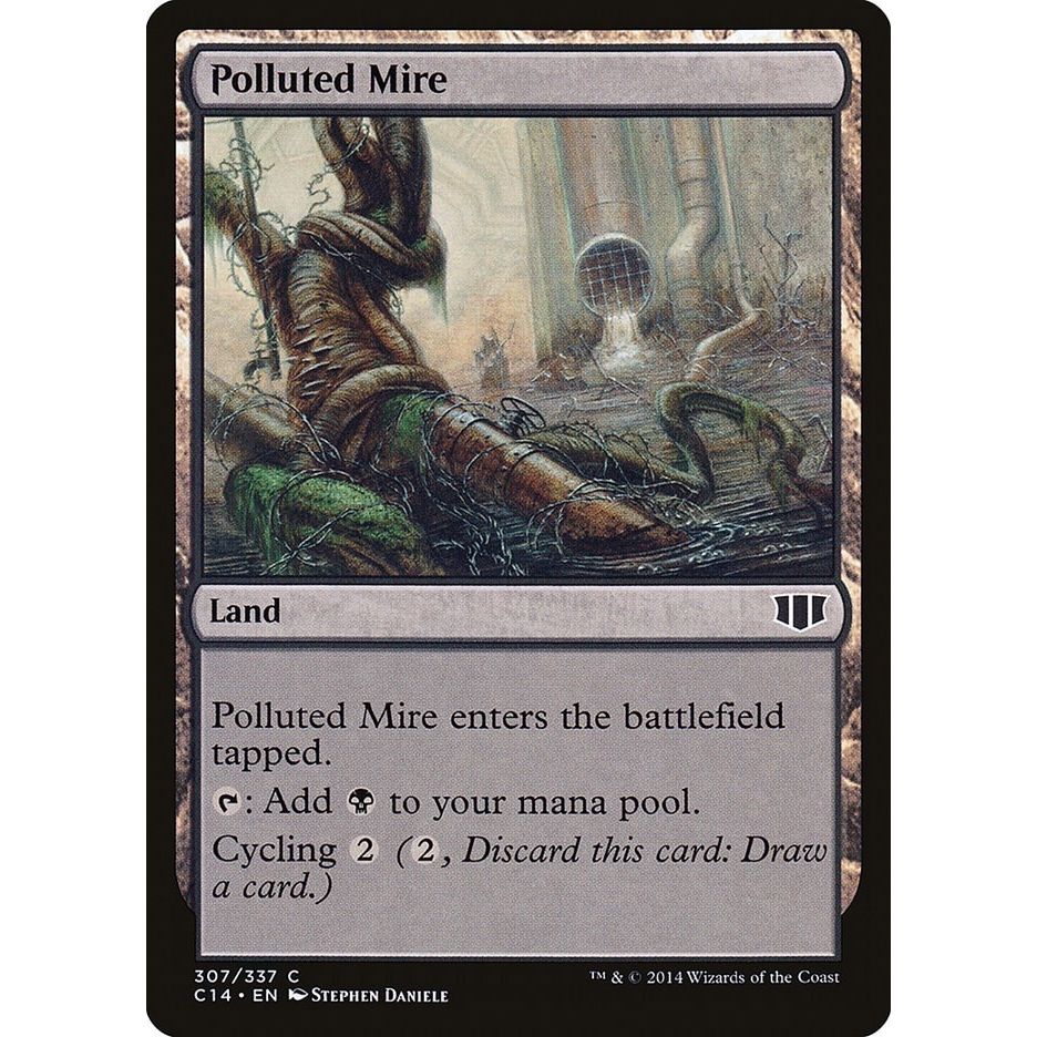 Image for Polluted Mire (307) (C14) - Magic: The Gathering