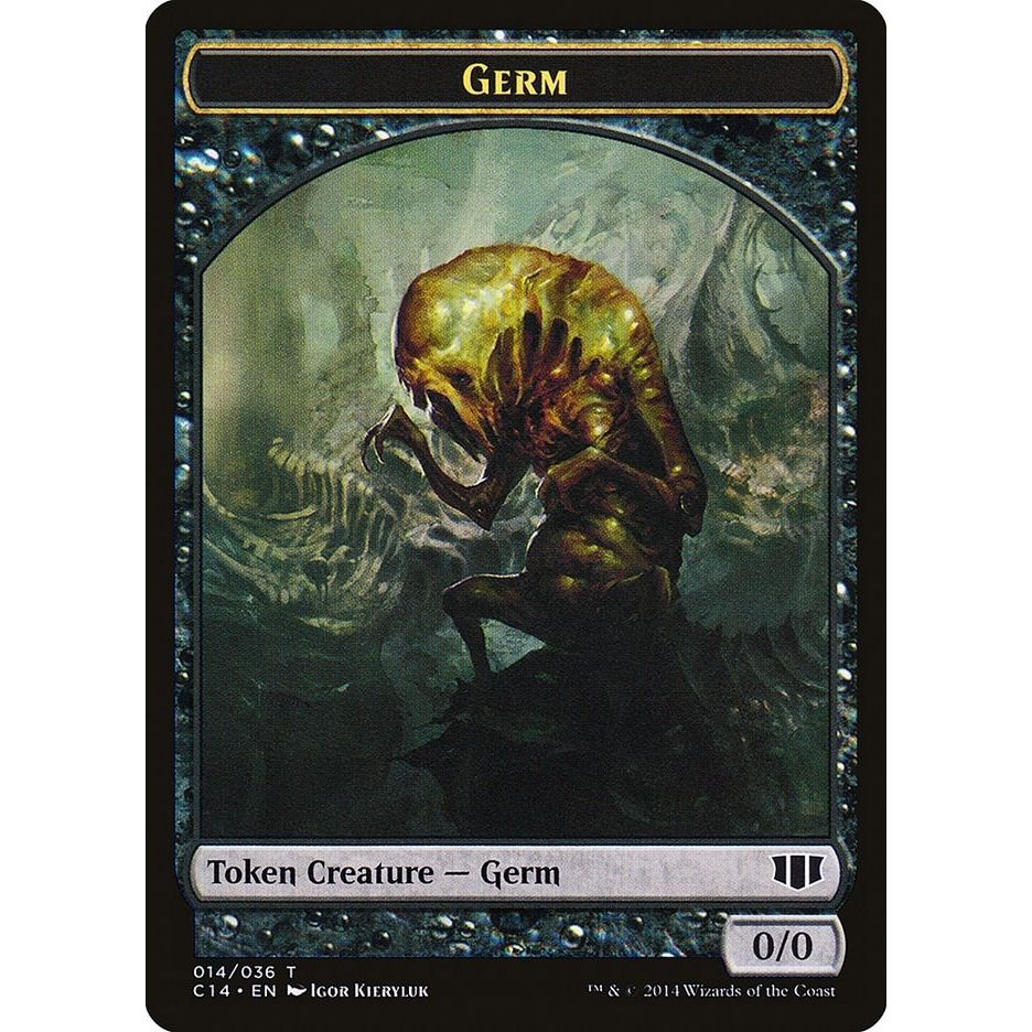 Image for Germ // Zombie (016) Double-Sided Token (14 // 16) (C14) - Magic: The Gathering