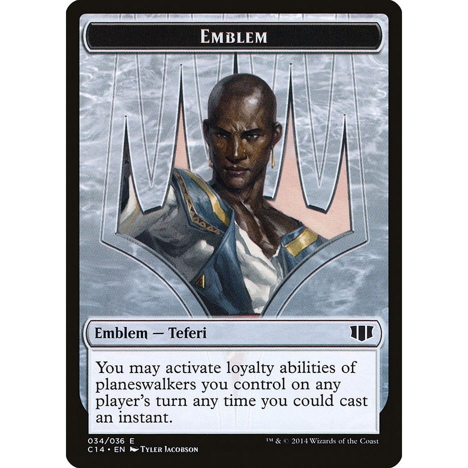 Image for Emblem - Teferi, Temporal Archmage // Zombie (011) Double-Sided Token (34 // 11) (C14) - Magic: The Gathering