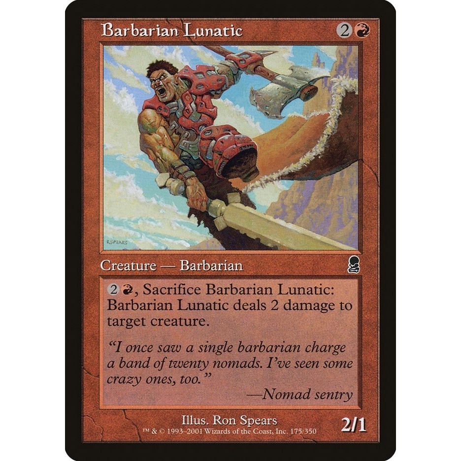 Image for Barbarian Lunatic (175) (ODY) - Magic: The Gathering