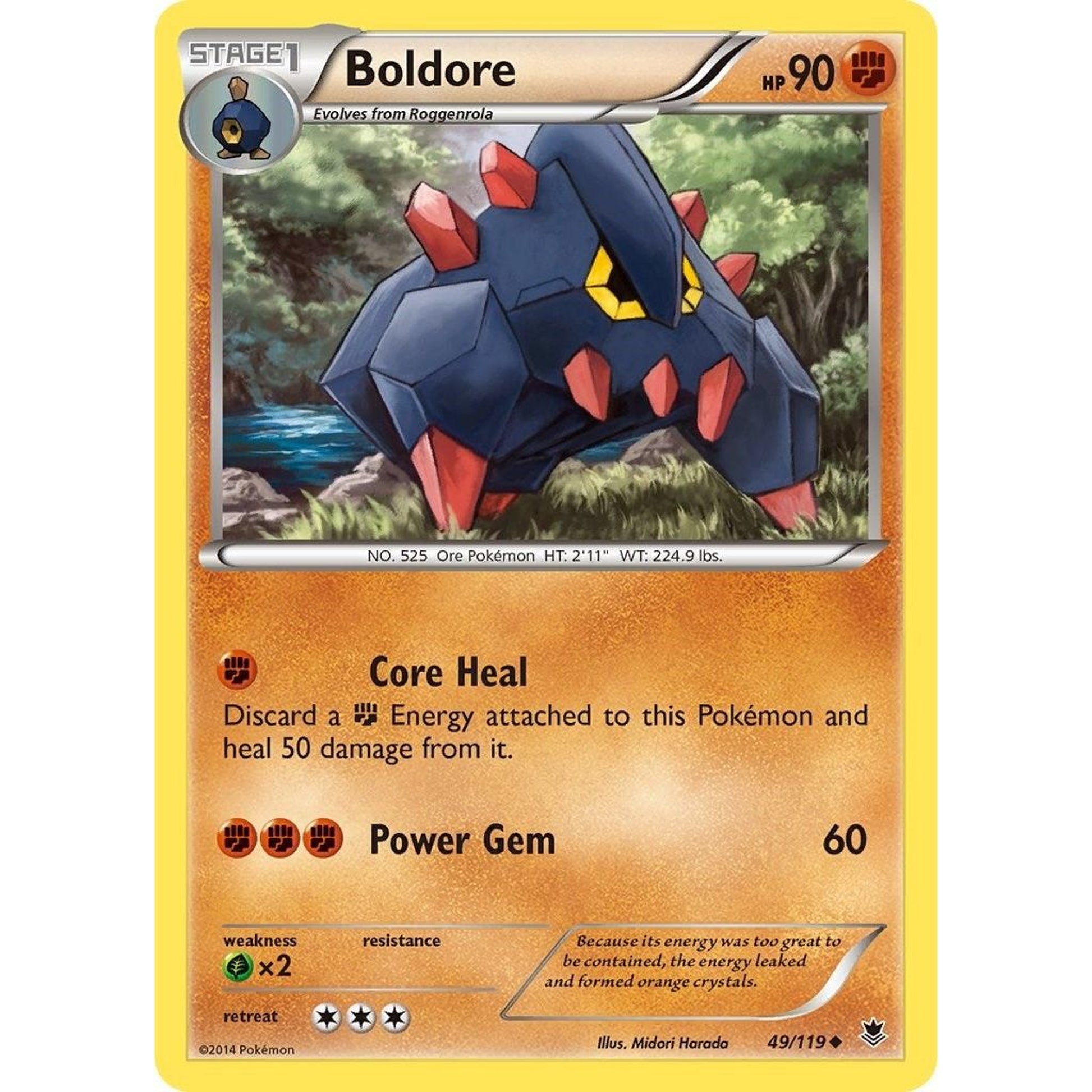 Image for Boldore (49/119) (PHF) - Pokemon