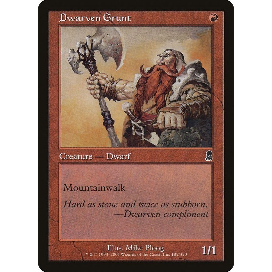 Image for Dwarven Grunt (185) (ODY) - Magic: The Gathering