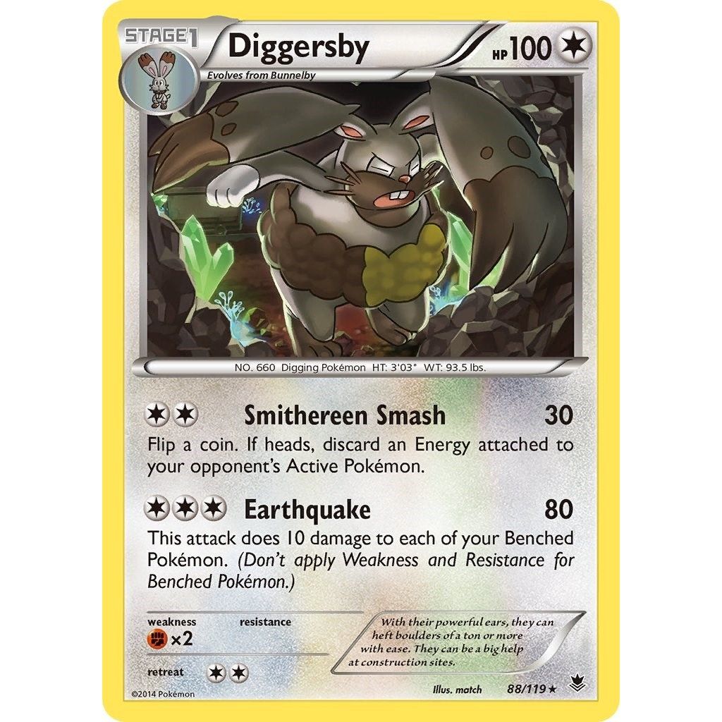 Image for Diggersby (88/119) (PHF) - Pokemon