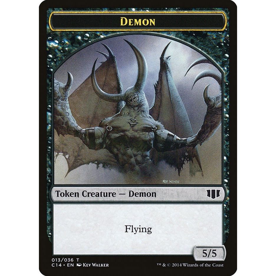 Image for Demon (013) // Zombie (016) Double-Sided Token (13 // 16) (C14) - Magic: The Gathering
