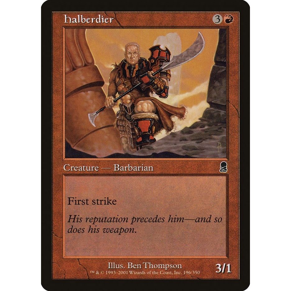 Image for Halberdier (196) (ODY) - Magic: The Gathering