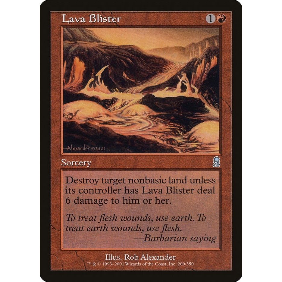Image for Lava Blister (200) (ODY) - Magic: The Gathering