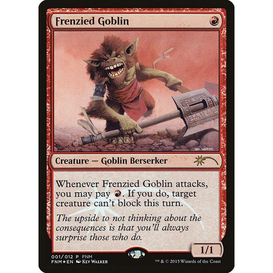 Image for Frenzied Goblin (1) (FNM) - Magic: The Gathering