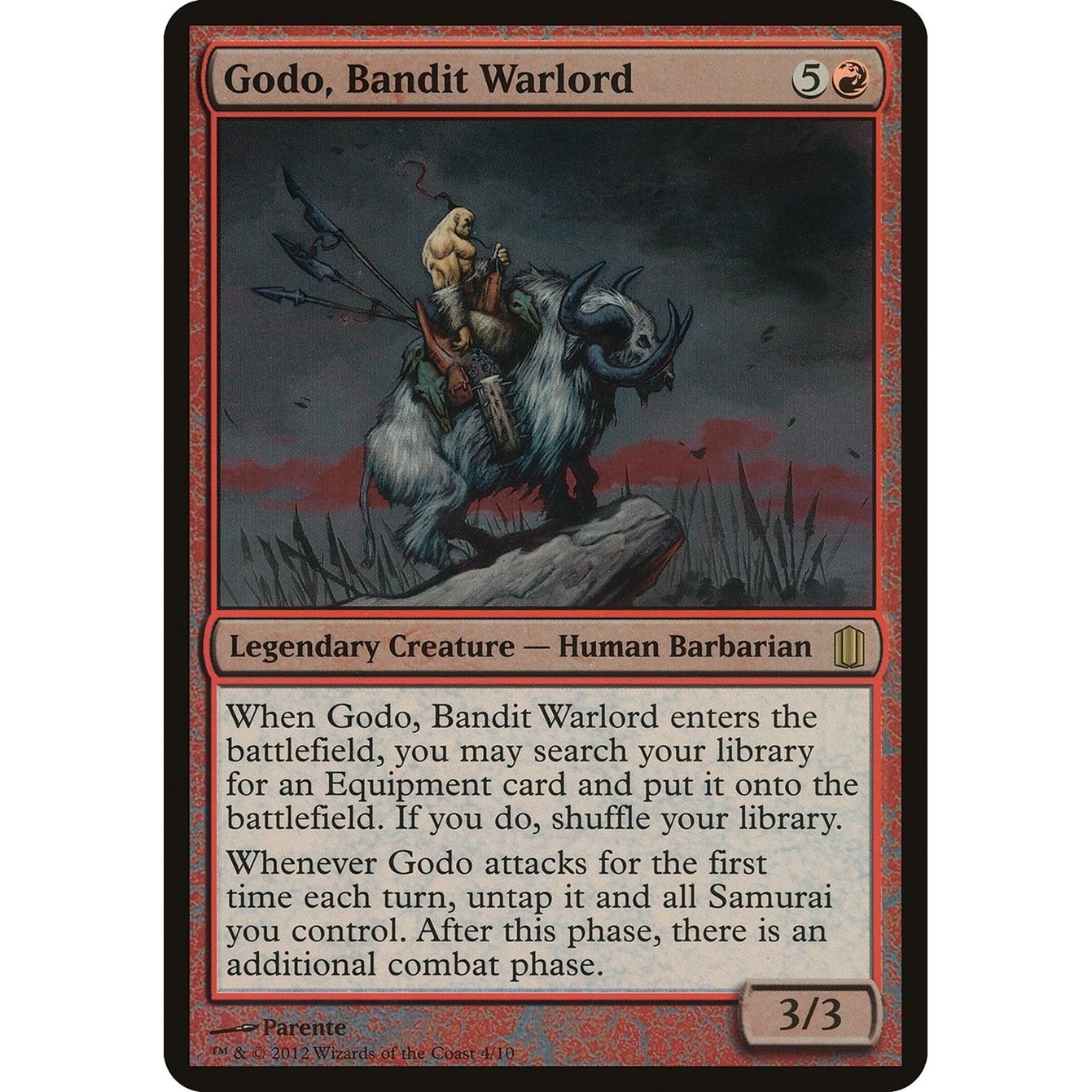 Image for Godo, Bandit Warlord (Commander's Arsenal) (OVER) - Magic: The Gathering