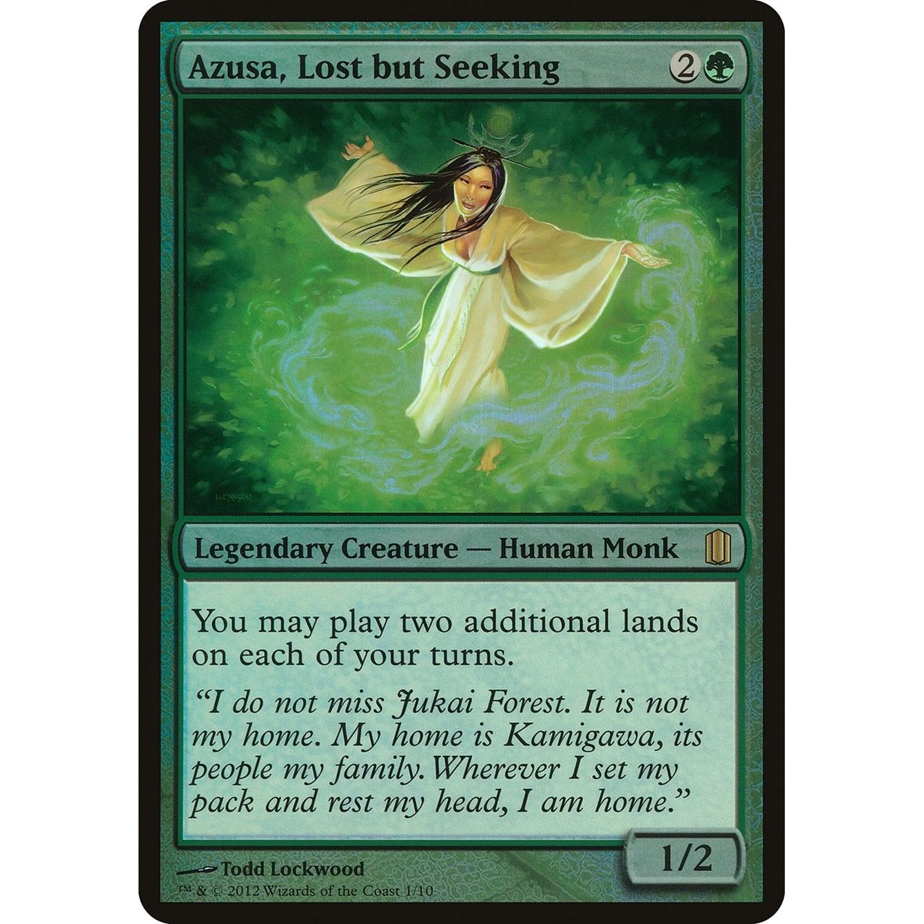 Image for Azusa, Lost but Seeking (Commander's Arsenal) (OVER) - Magic: The Gathering