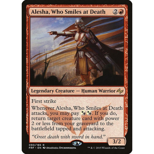 Image for Alesha, Who Smiles at Death (90) (FRF) - Magic: The Gathering