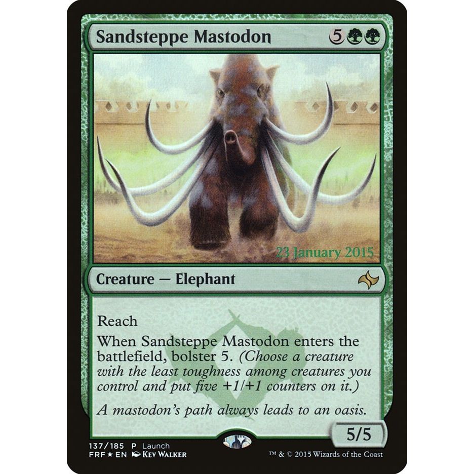Image for Sandsteppe Mastodon (137) (LARP) - Magic: The Gathering