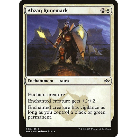 Image for Abzan Runemark (3) (FRF) - Magic: The Gathering