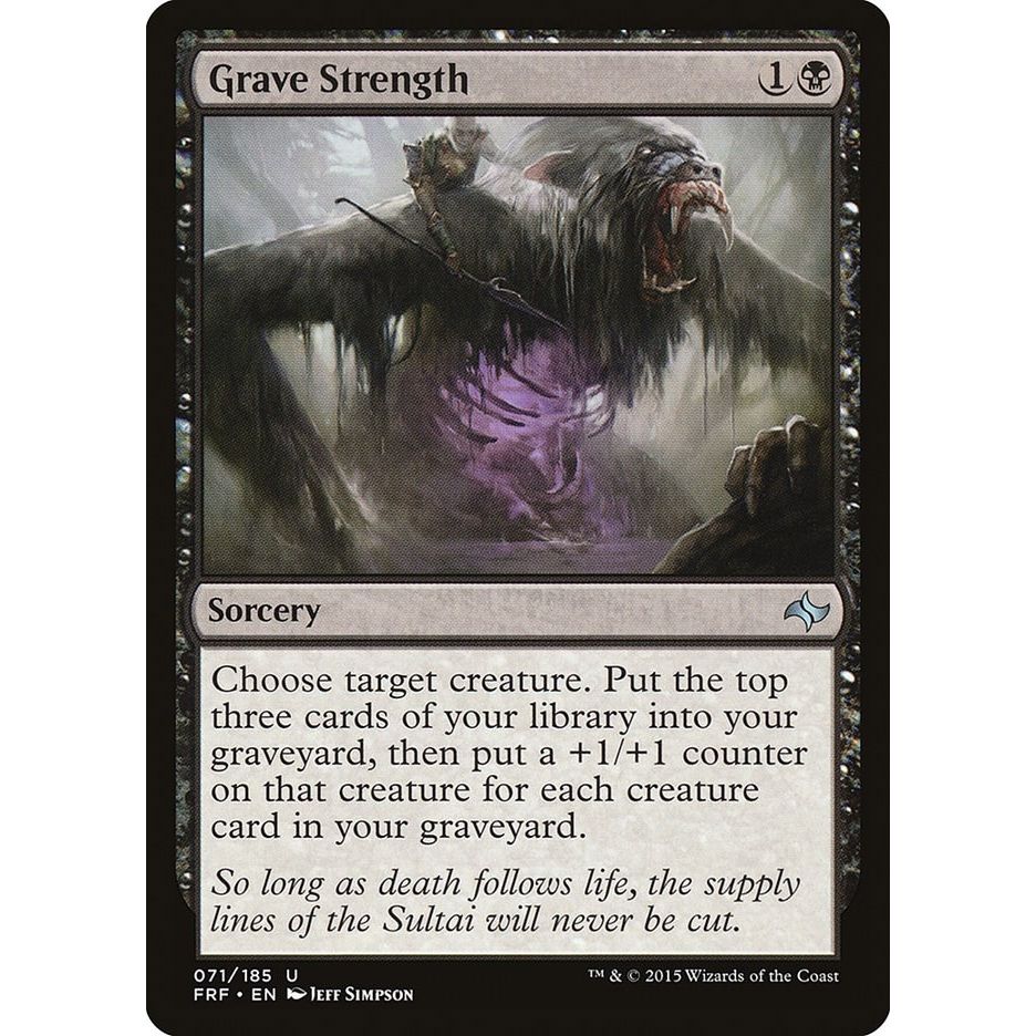 Image for Grave Strength (71) (FRF) - Magic: The Gathering