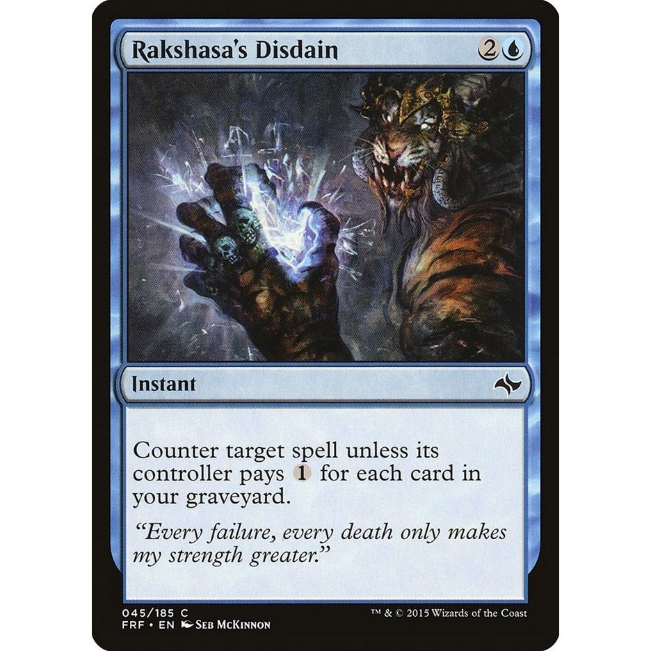Image for Rakshasa's Disdain (45) (FRF) - Magic: The Gathering
