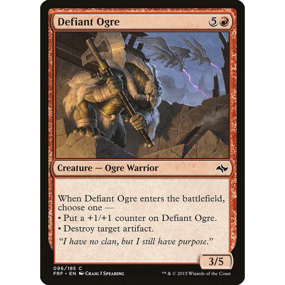 Image for Defiant Ogre (96) (FRF) - Magic: The Gathering