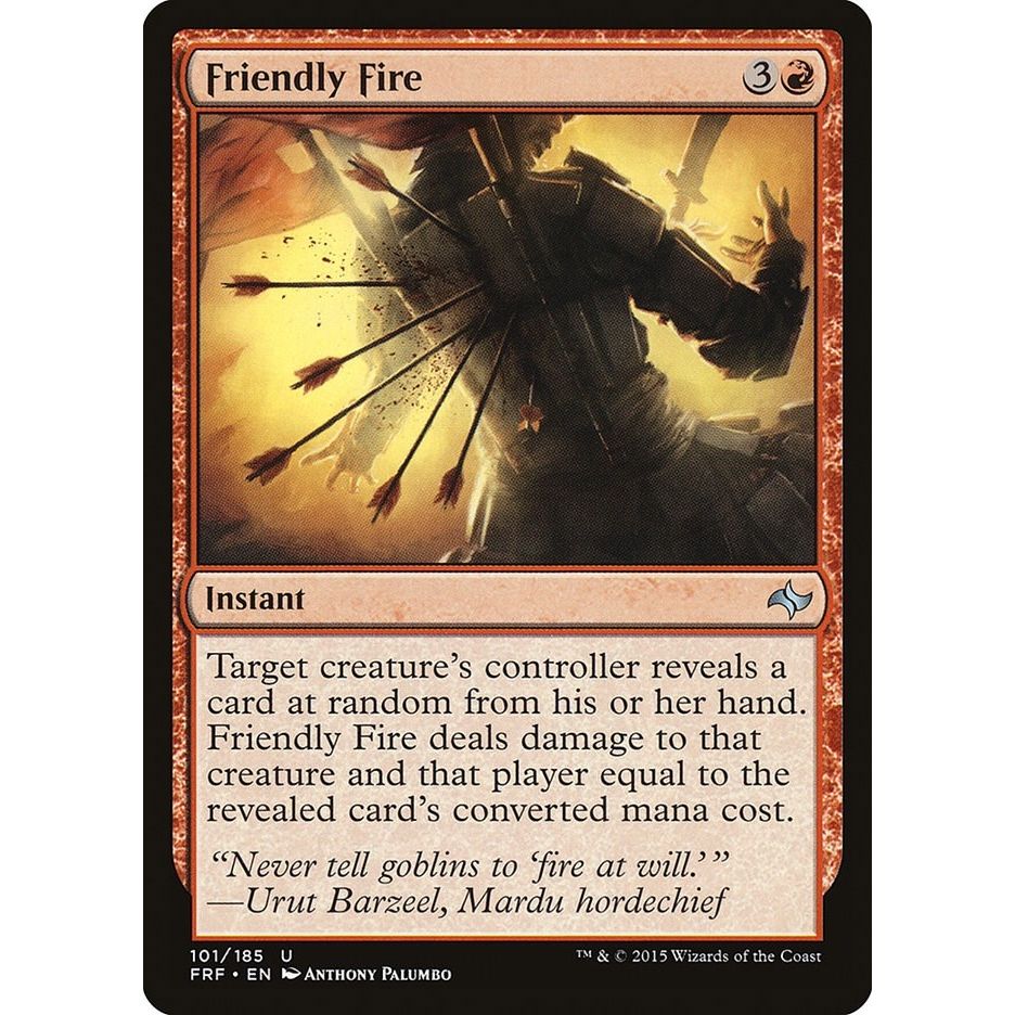 Image for Friendly Fire (101) (FRF) - Magic: The Gathering