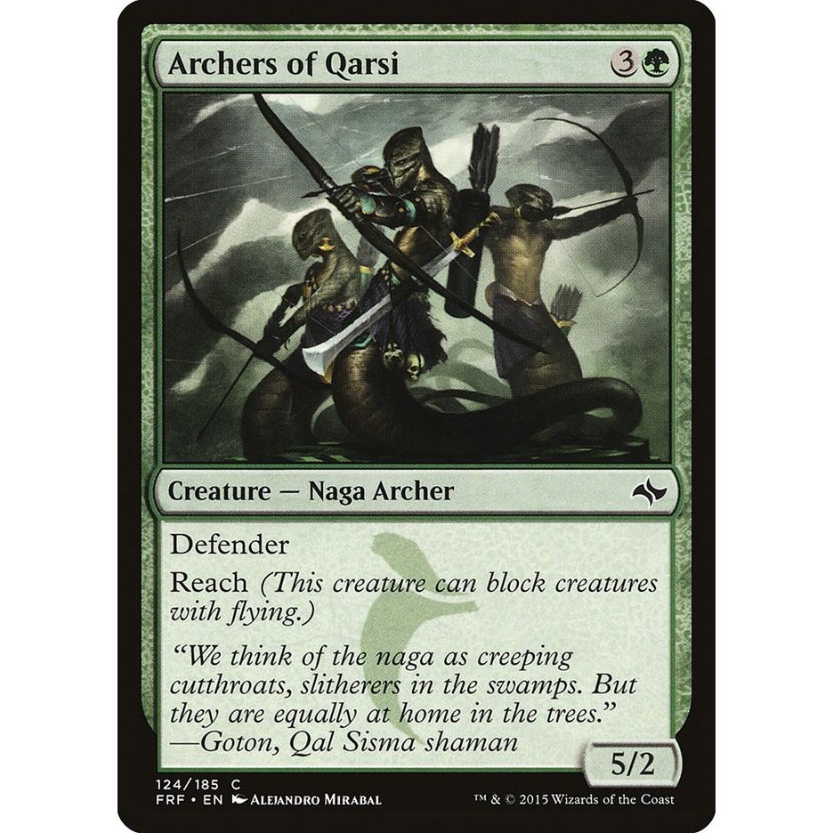 Image for Archers of Qarsi (124) (FRF) - Magic: The Gathering