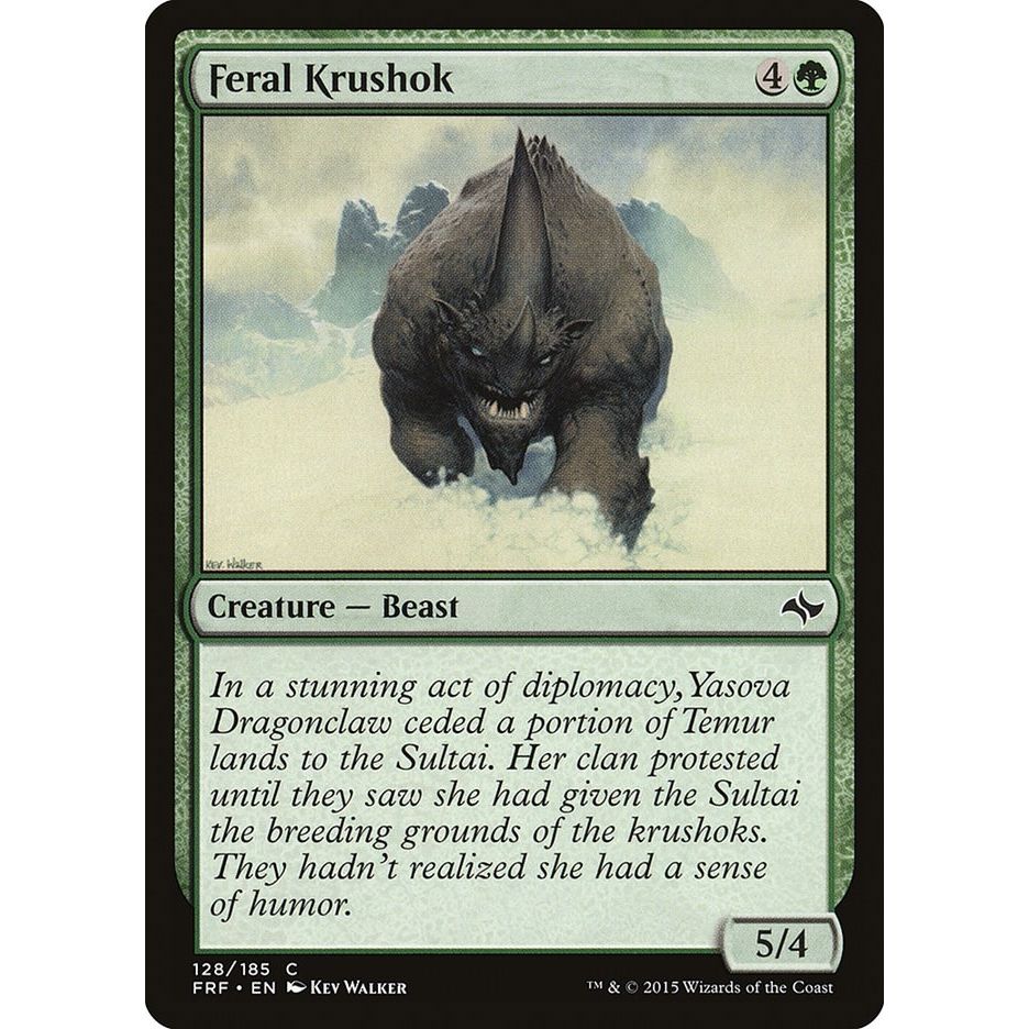 Image for Feral Krushok (128) (FRF) - Magic: The Gathering