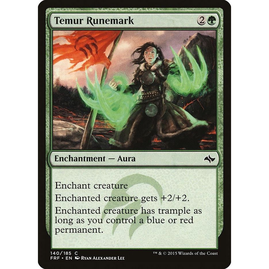 Image for Temur Runemark (140) (FRF) - Magic: The Gathering