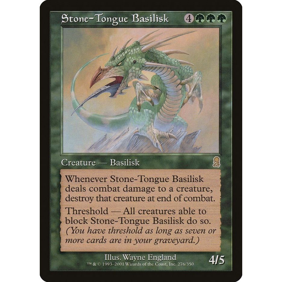 Image for Stone-Tongue Basilisk (276) (ODY) - Magic: The Gathering