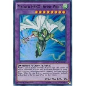 Image for Masked HERO Divine Wind (SDHS-EN043) (SDHS) - YuGiOh