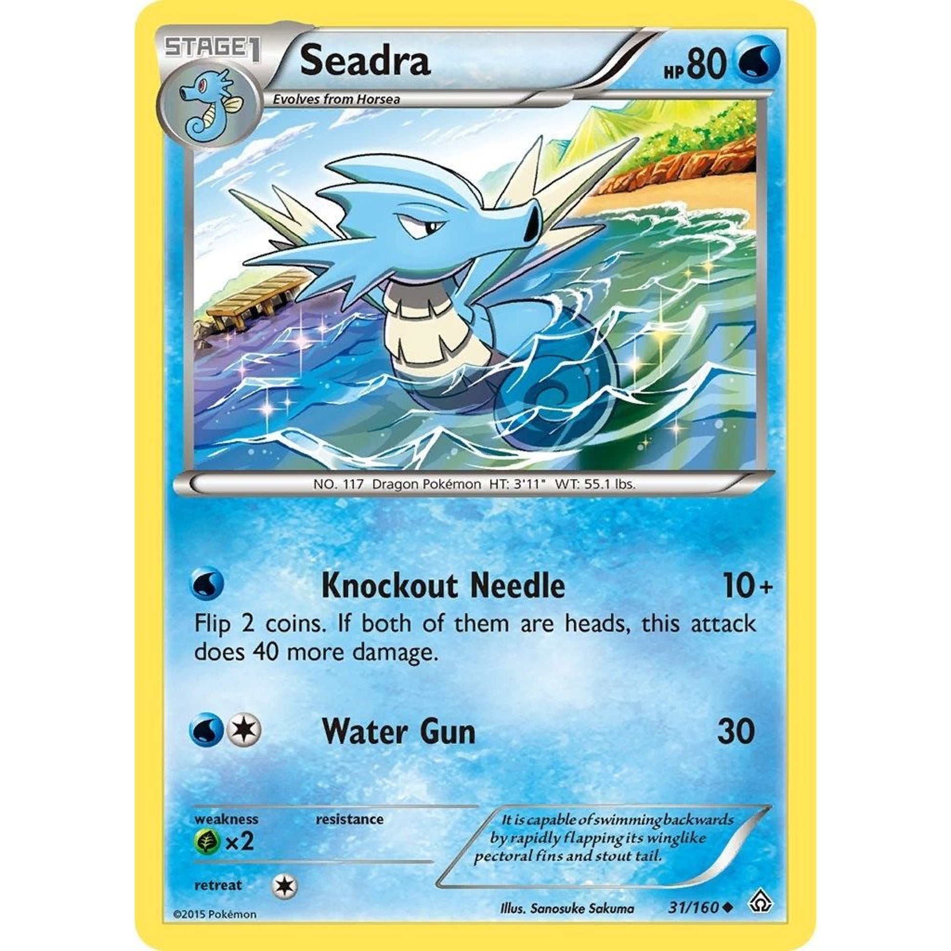 Image for Seadra (31/160) (PRC) - Pokemon