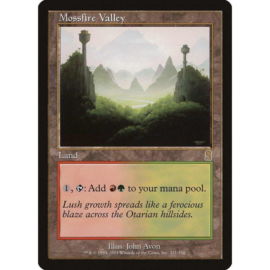 Image for Mossfire Valley (321) (ODY) - Magic: The Gathering