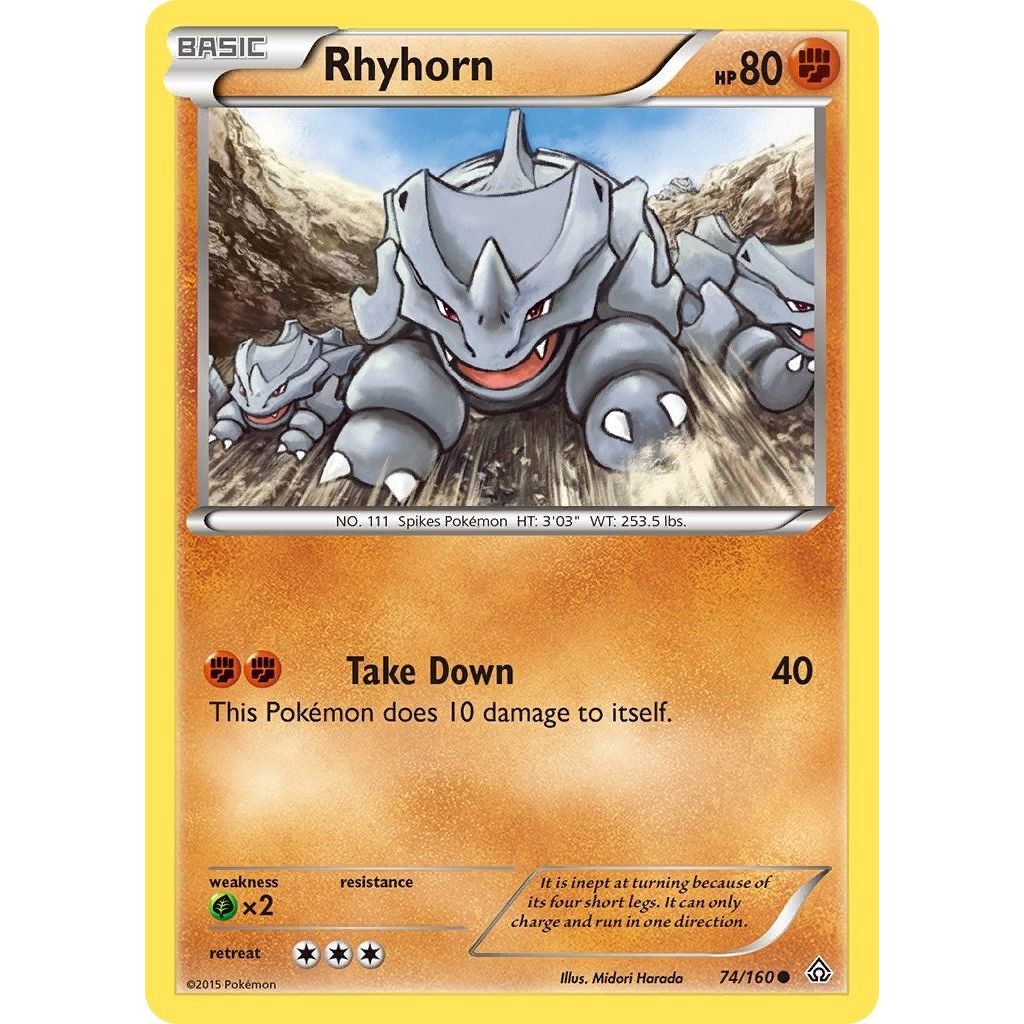 Image for Rhyhorn (74/160) (PRC) - Pokemon