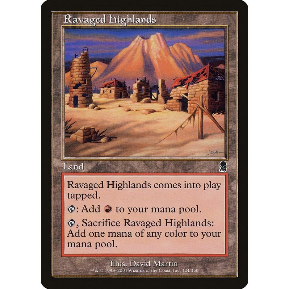 Image for Ravaged Highlands (324) (ODY) - Magic: The Gathering