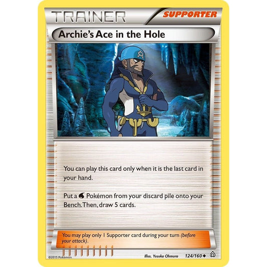 Image for Archie's Ace in the Hole (124/160) (PRC) - Pokemon