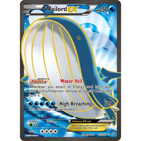 Image for Wailord EX (147 Full Art) (147/160) (PRC) - Pokemon
