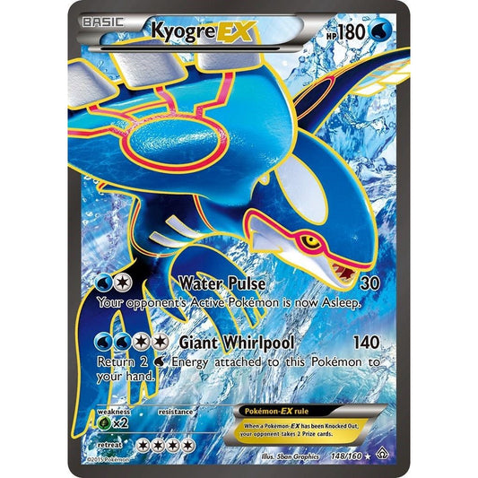 Image for Kyogre EX (148 Full Art) (148/160) (PRC) - Pokemon