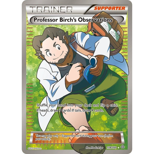 Image for Professor Birch's Observations (159 Full Art) (159/160) (PRC) - Pokemon