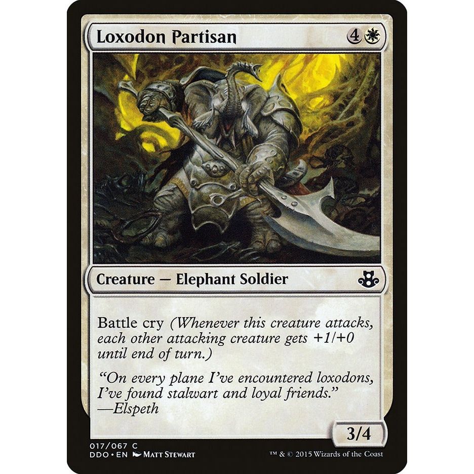 Image for Loxodon Partisan (17) (DDO) - Magic: The Gathering