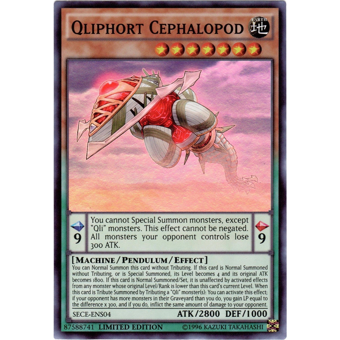 Image for Qliphort Cephalopod (SE) (SECE-ENS04) (SECE) - YuGiOh