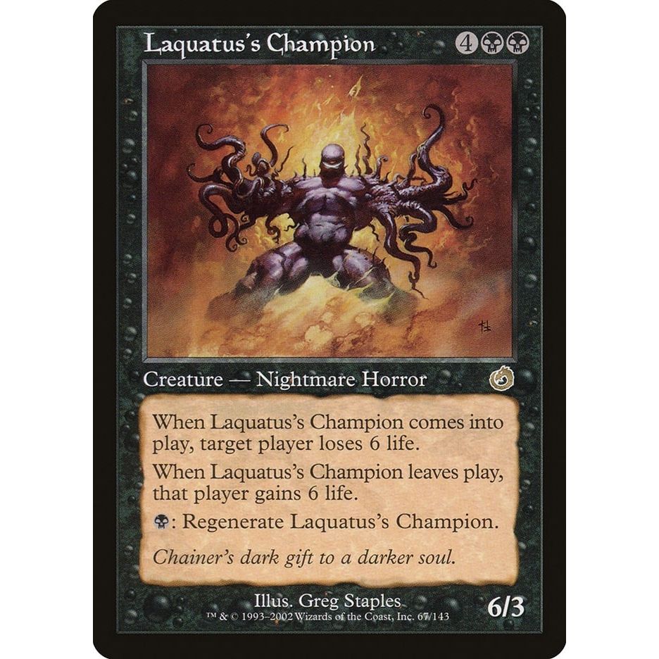 Image for Laquatus's Champion (67) (TOR) - Magic: The Gathering