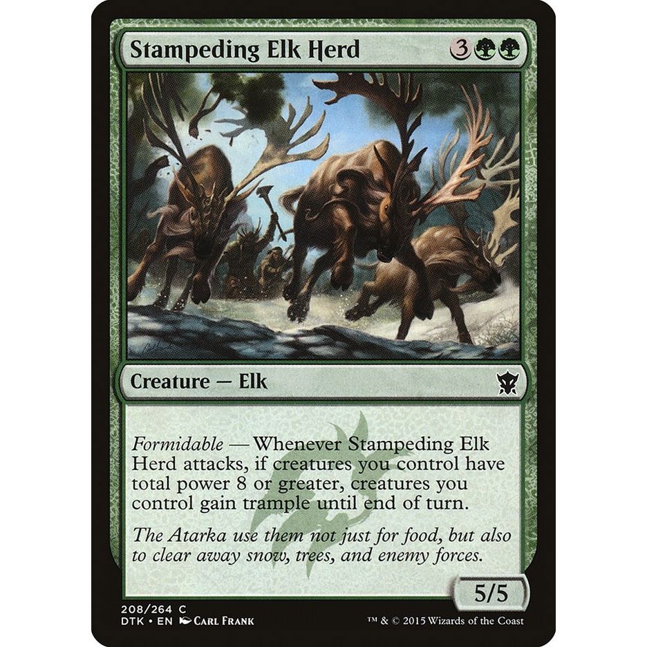 Image for Stampeding Elk Herd (208) (DTK) - Magic: The Gathering
