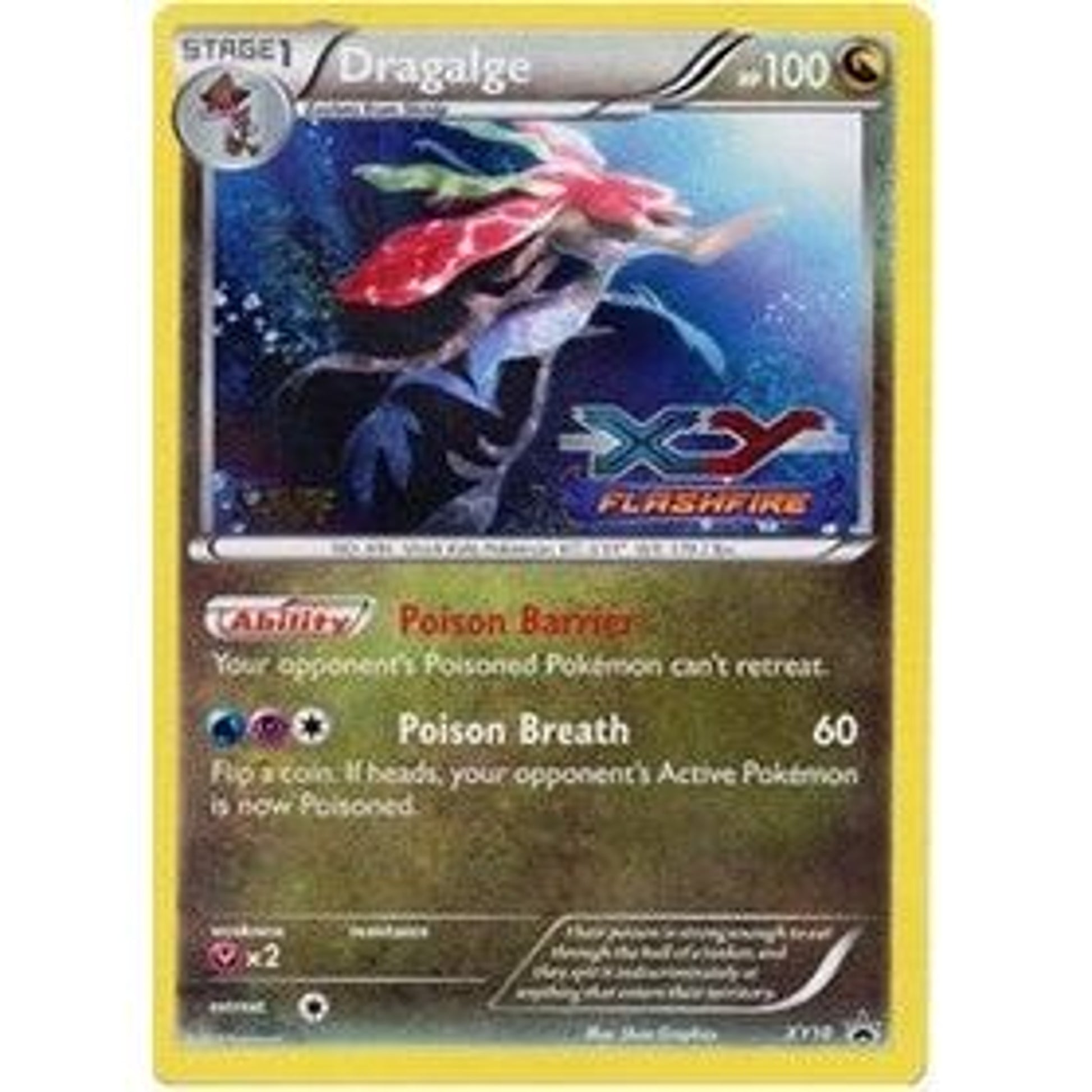 Image for Dragalge - XY10 (Prerelease) [Staff] (XY10) (PR) - Pokemon