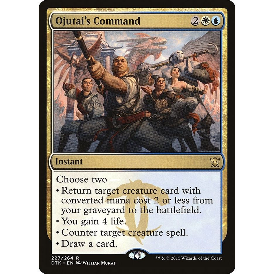 Image for Ojutai's Command (227) (DTK) - Magic: The Gathering