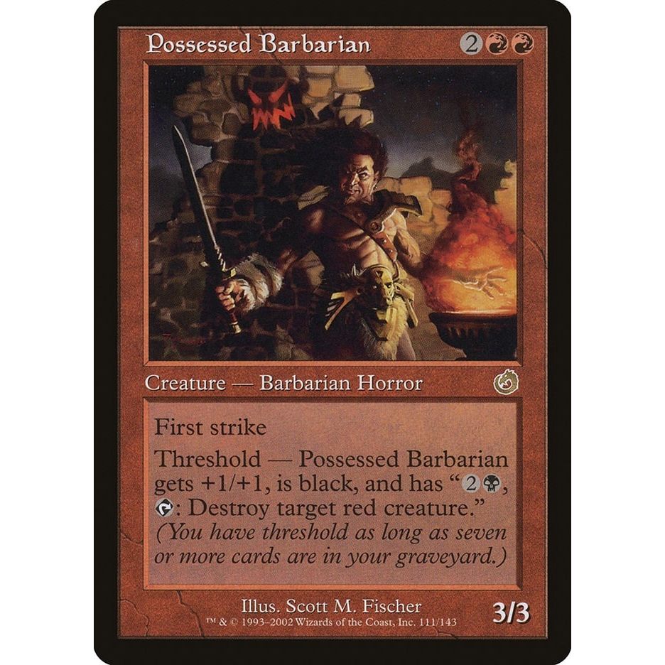 Image for Possessed Barbarian (111) (TOR) - Magic: The Gathering