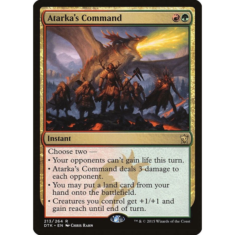Image for Atarka's Command (213) (DTK) - Magic: The Gathering