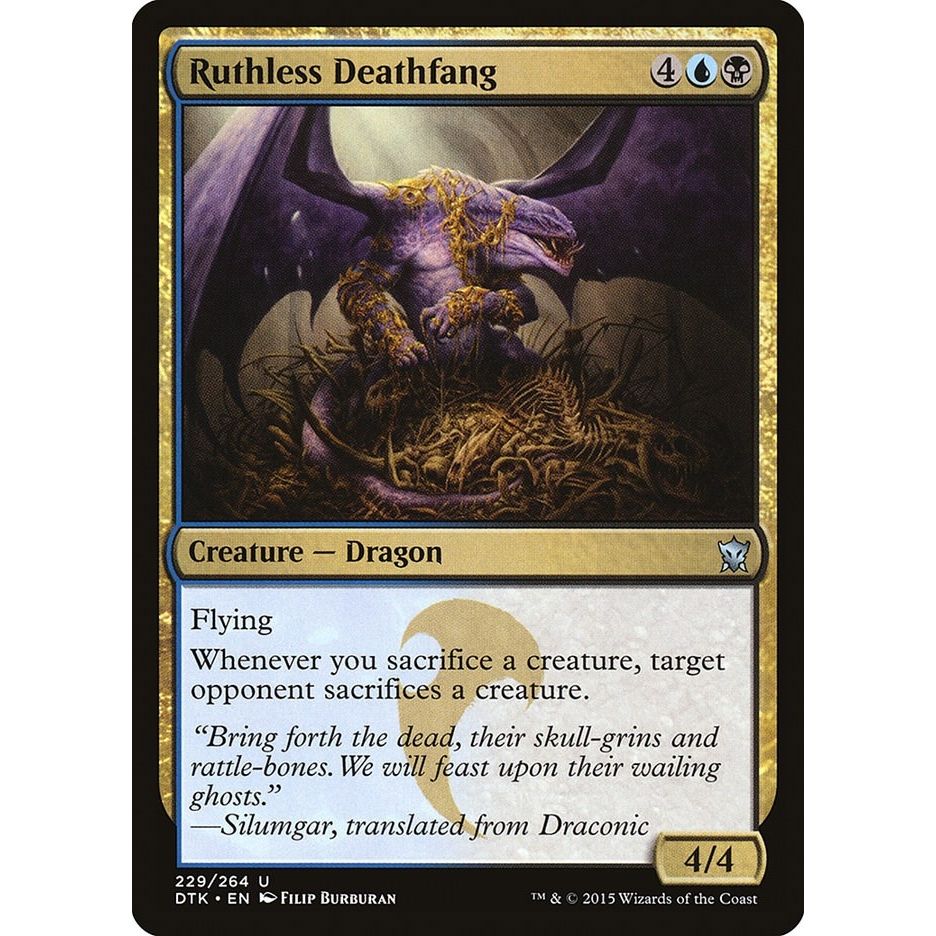 Image for Ruthless Deathfang (229) (DTK) - Magic: The Gathering