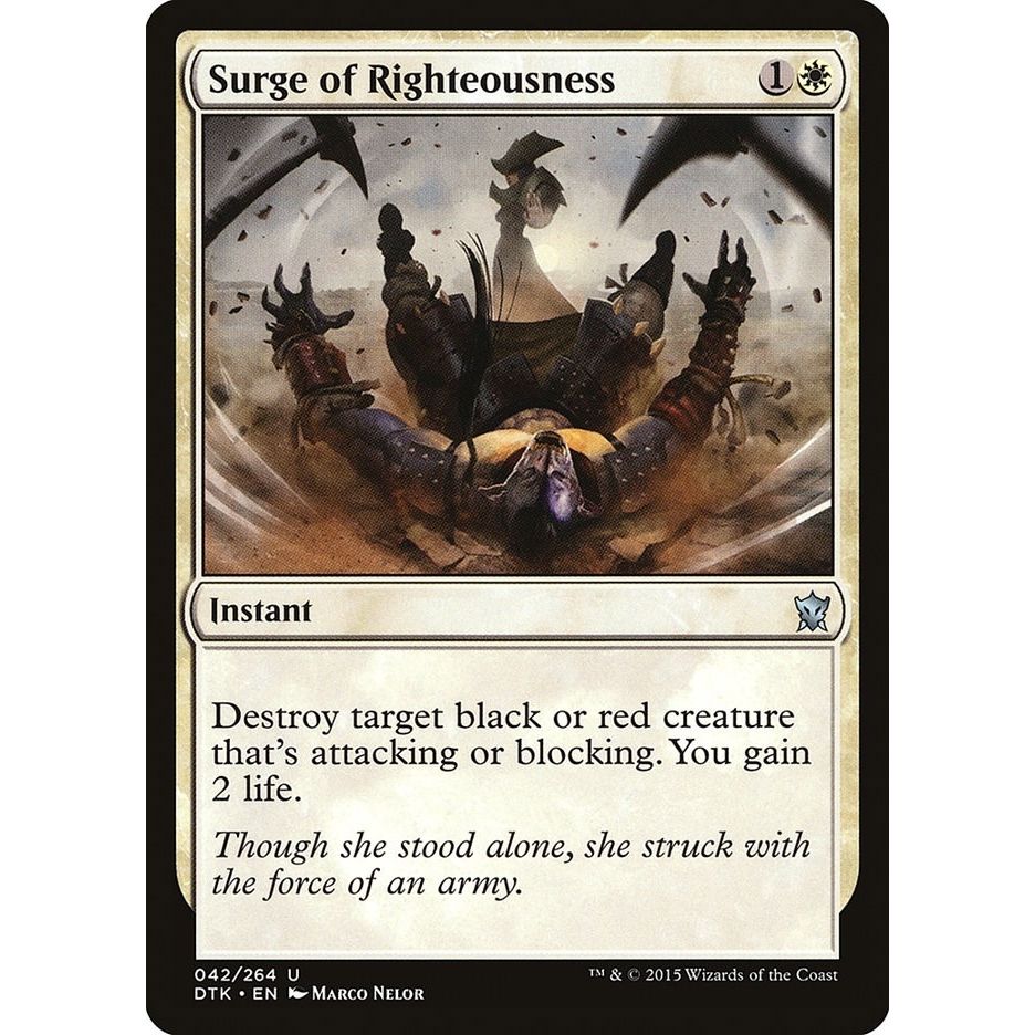 Image for Surge of Righteousness (42) (DTK) - Magic: The Gathering
