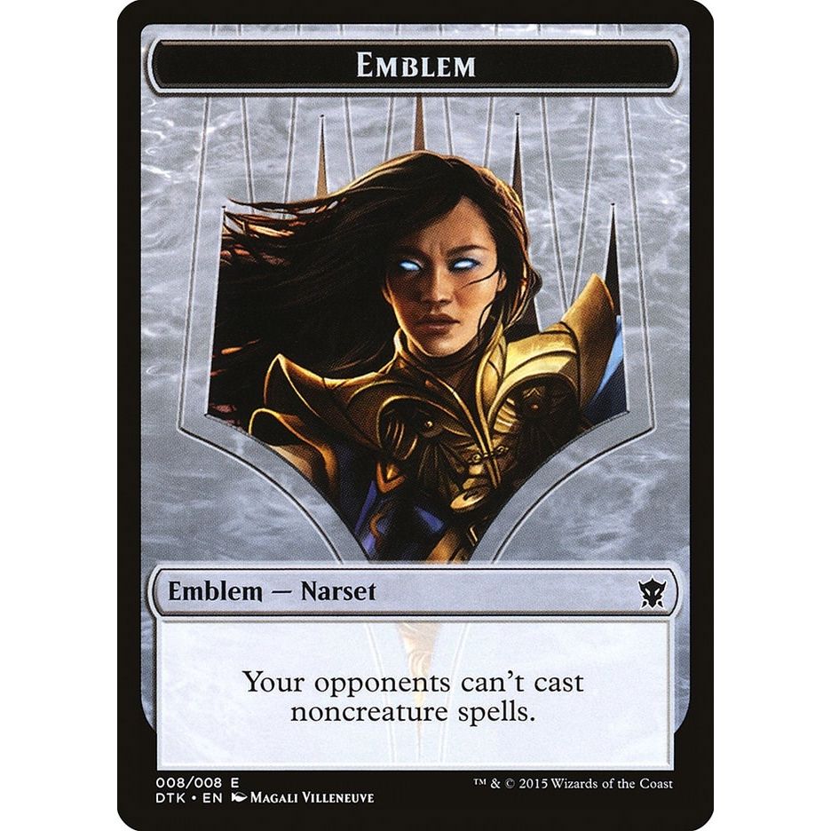 Image for Emblem - Narset Transcendent (8) (DTK) - Magic: The Gathering