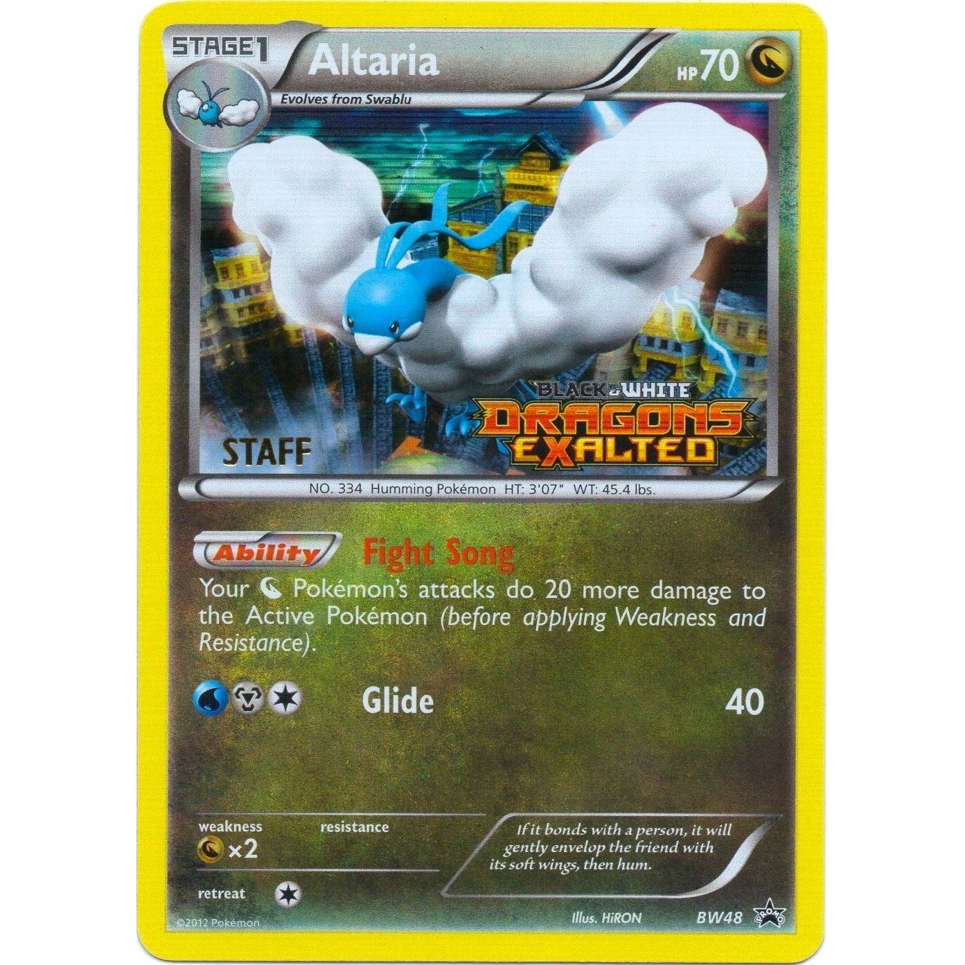 Image for Altaria - BW48 (Prerelease) [Staff] (BW48) (PR) - Pokemon